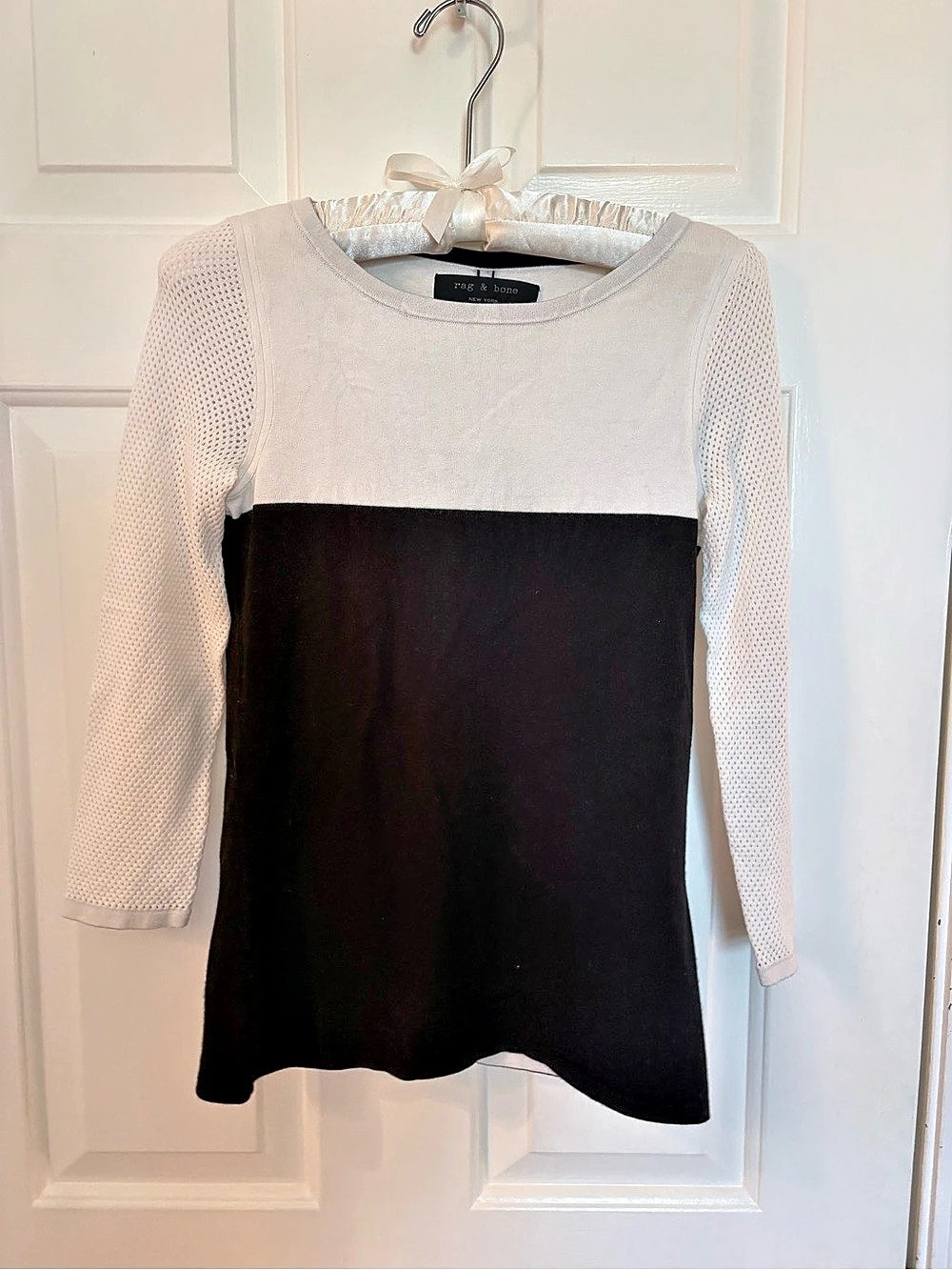 rag & bone black and white sweater - XS